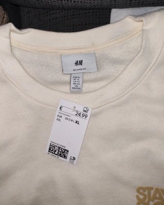 Sudadera H&M Beige con Estampado