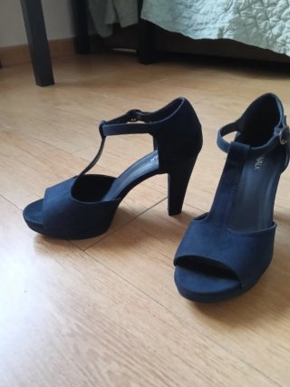 Zapatos de tacón azul Catwalk