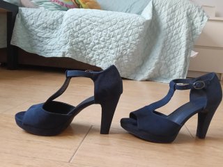 Zapatos de tacón azul Catwalk