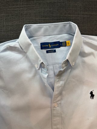 Camisa Ralph Lauren Blanca Manga Larga