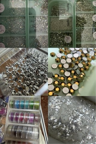 Lote enorme de decoración para uñas de todo tipo.