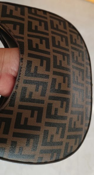 Borsa Fendi vintage monogram marrone e oro
