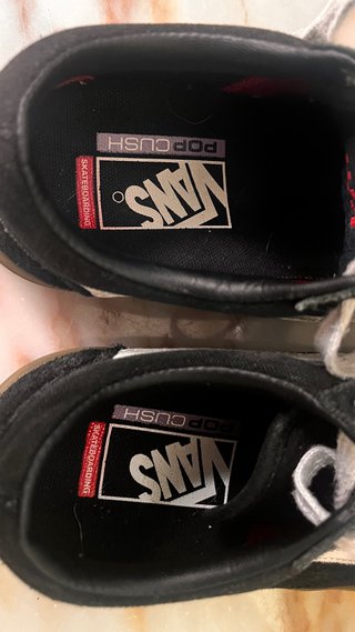 Playeros Vans Negros Talla 36-36.5