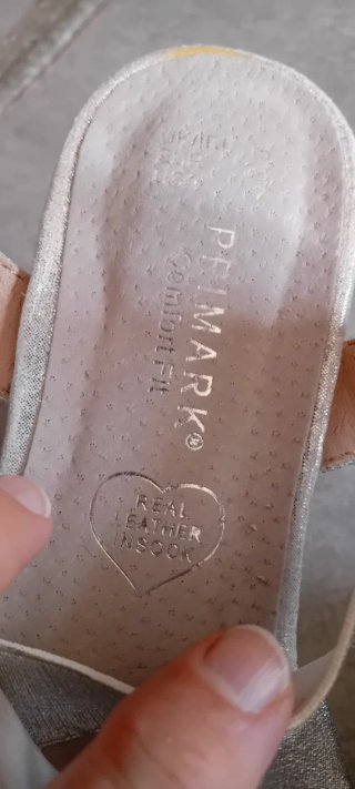 Sandalias cuña plata