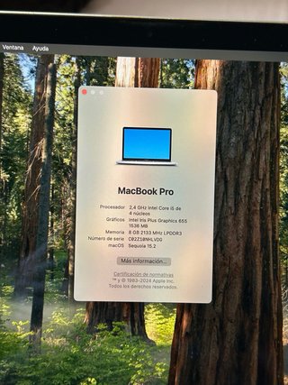 MacBook Pro 2019 Intel Core i5 4 core