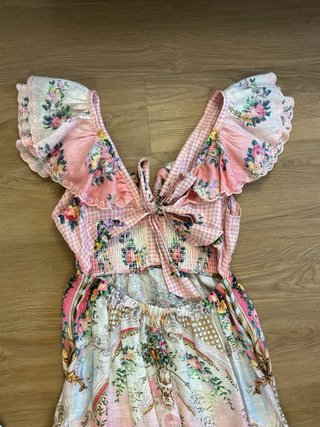 Vestido largo estampado floral