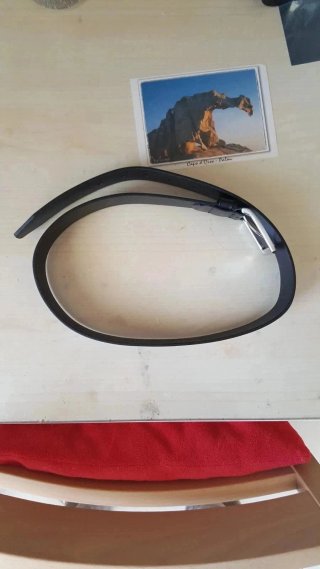 Cintura Tommy Hilfiger Denton Pelle Nera