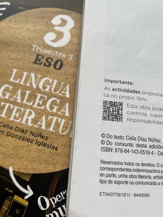 Lote libros 3 ESO  galicia