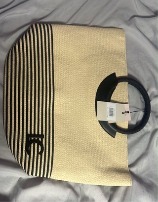 Bolso de paja Lola Casademunt bicolor