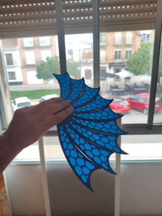 Abanico decorativo PLA impreso