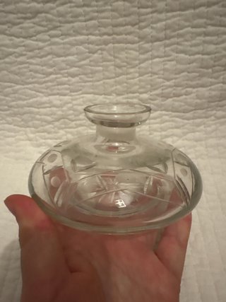 Perfumero antiguo cristal tallado