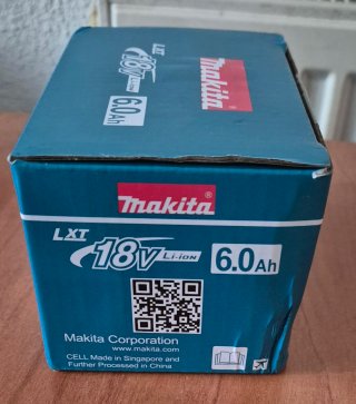 Batería Makita LXT 18V 6.0Ah BL1860B