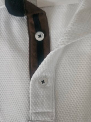 Polo Zara Talla L Blanco-Sin estrenar