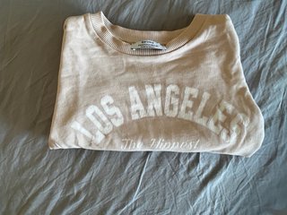Sudadera Bershka Beige,rosa muy claro talla xs