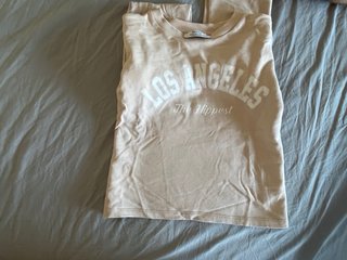 Sudadera Bershka Beige,rosa muy claro talla xs