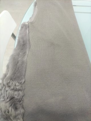 Chaleco Cortefiel Piel y Punto Mujer Gris