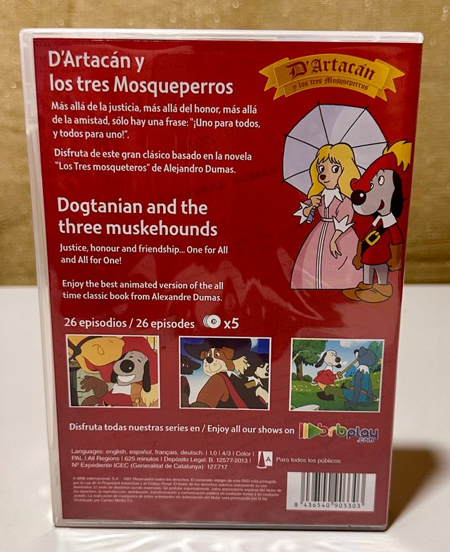 D'Artacan y los 3 Mosqueperros DVD Serie Completa