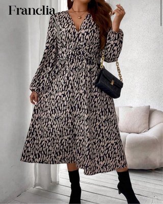 Vestido estampado talla grande Shein