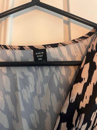 Vestido estampado talla grande Shein