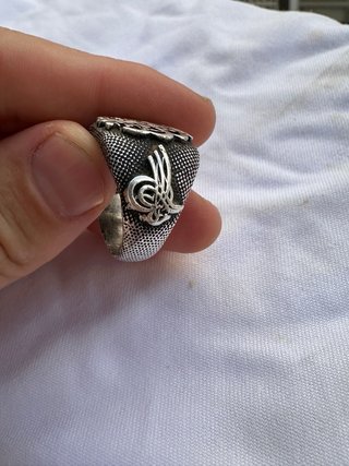Anello in Argento 925 Ottomano Tughra
