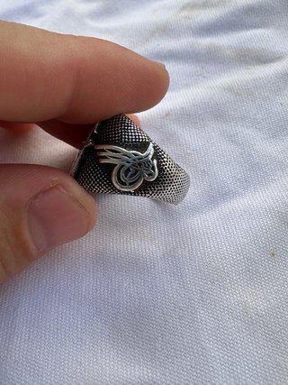 Anello in Argento 925 Ottomano Tughra