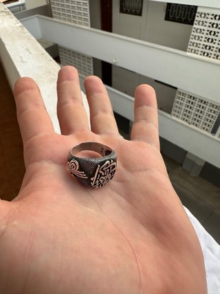 Anello in Argento 925 Ottomano Tughra