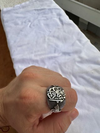 Anello in Argento 925 Ottomano Tughra