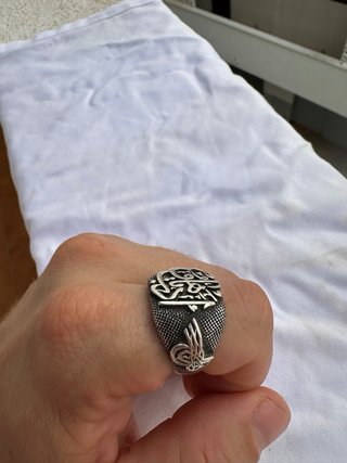 Anello in Argento 925 Ottomano Tughra