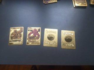4 Cartas Pokémon Doradas Nivel Dios  e