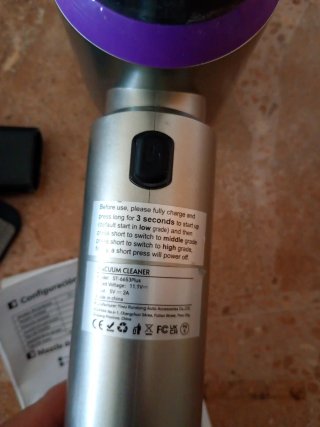 Aspiradora portátil con accesorios