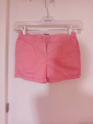 Pantalón corto rosa niña 7-9 años