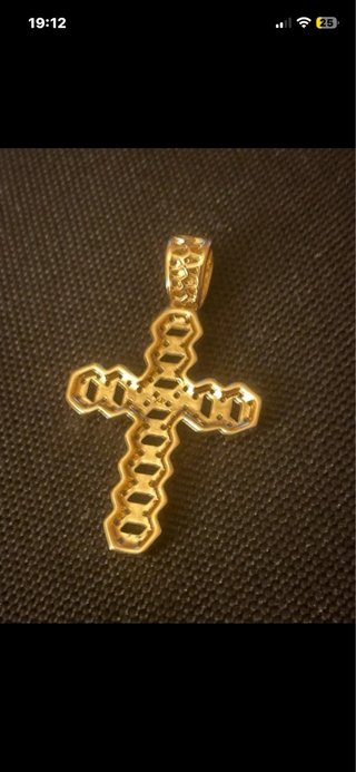 Cruz 14k Oro Laminado