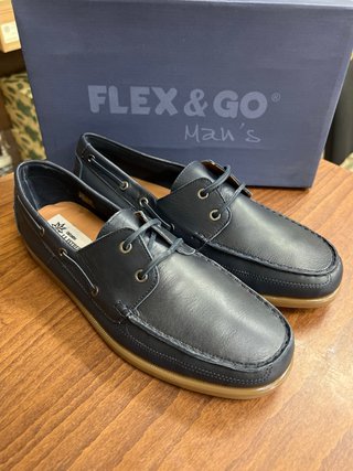 Náuticos Flex&Go Hombre Azul Marino T.43