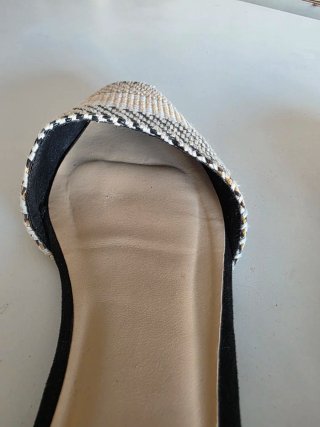 Bailarinas Sfera Beige y Negro Talla 39