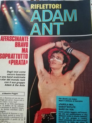 BOY MUSIC N. 8 1982 CON POSTER DI ADAM ANT