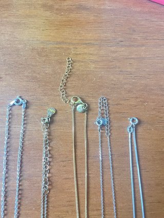 Lote de cadenas plata 925