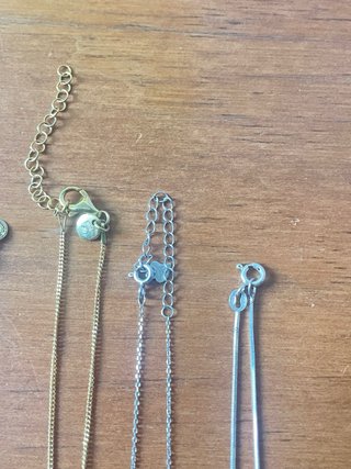 Lote de cadenas plata 925
