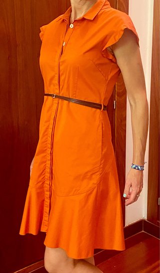 Vestido Bimba y Lola Naranja Talla S