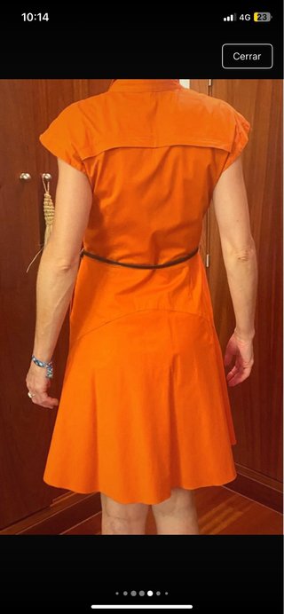Vestido Bimba y Lola Naranja Talla S