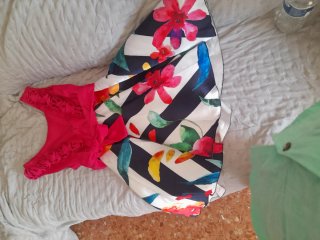 Vestido de fiesta estampado floral