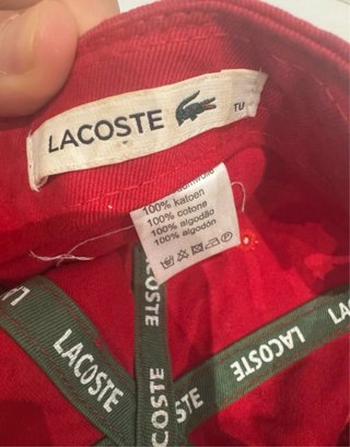 Gorra Lacoste Roja