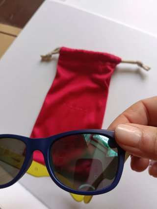 Gafas de sol Polaroid niños azul y amarillo