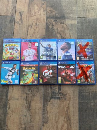 Lote de 10 Juegos PS4: FIFA, NBA, Rayman, Jumanji