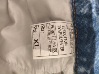 Pantalones cortos vaqueros XL