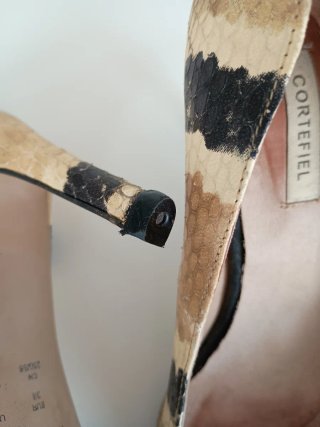 Zapatos de tacón Cortefiel piel serpiente