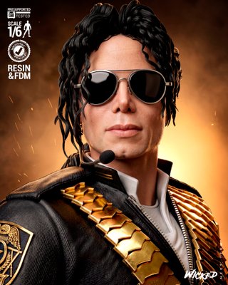 Figura Resina Michael Jackson, Escala 1/8