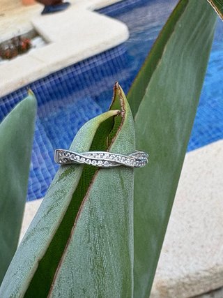Anello in Argento 925 Regolabile con Zirconi