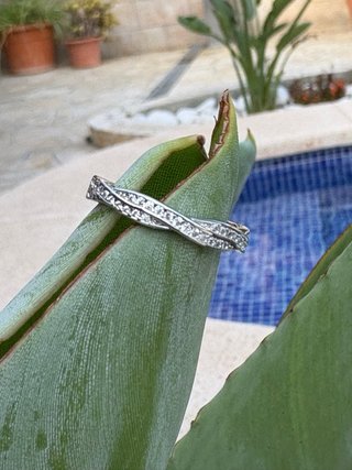 Anello in Argento 925 Regolabile con Zirconi