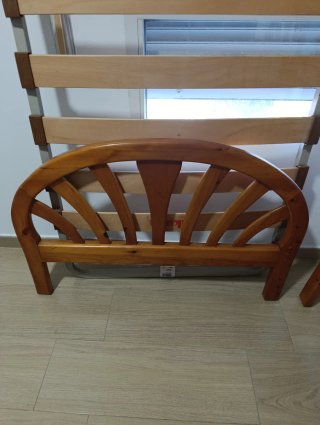 Cama 90x190 Somier Pikolin Madera