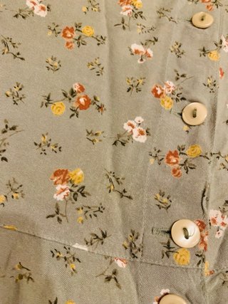 Vestido vintage cottagecore Y2K verde floral